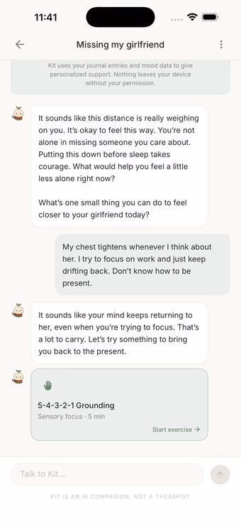 Anxiety Kit — chat with Kit.